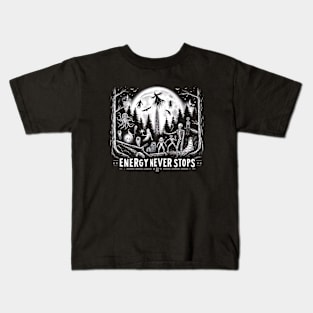 Energy Never Stops Kids T-Shirt